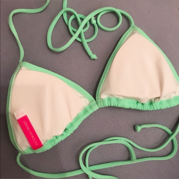 Victoria’s Secret Mint Green Triangle Bikini Top - Picture 2 of 4